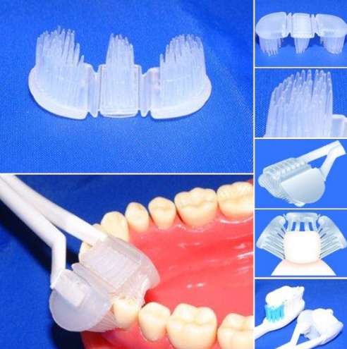 Triple-Head Toothbrush for Adults and Kids