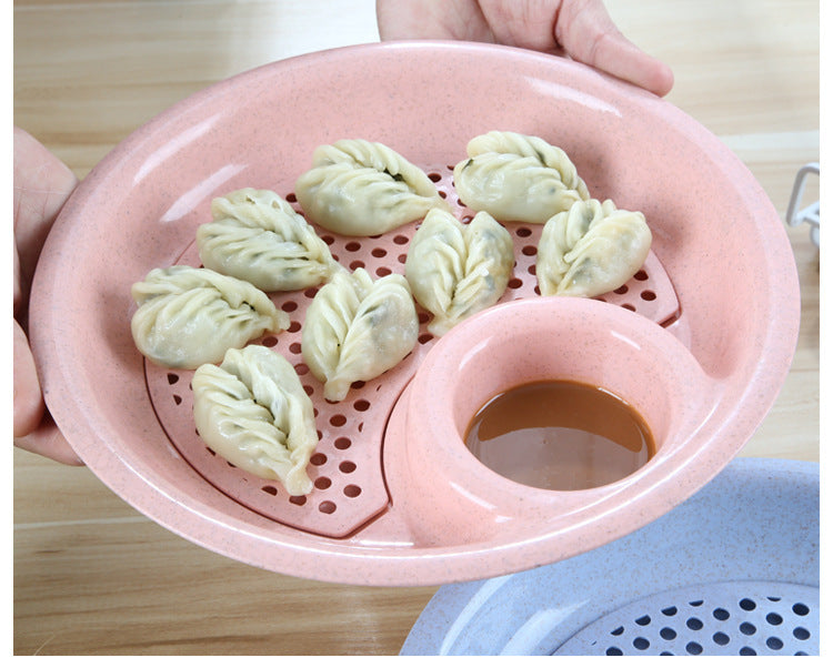 Dumpling Drain Tray - Plastic Serving Dish