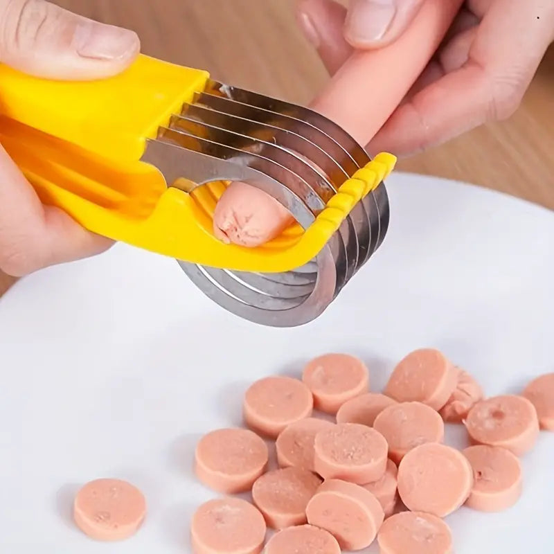 Stainless Steel Hot Dog and Vegetable Slicer Tool