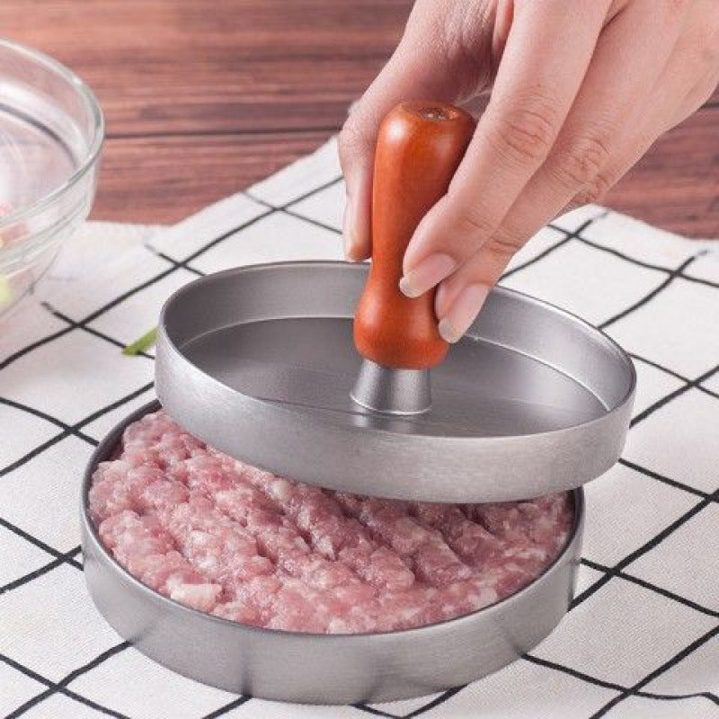 Aluminum Alloy Round Burger Press for Kitchen Use
