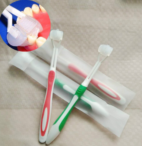 Triple-Head Toothbrush for Adults and Kids