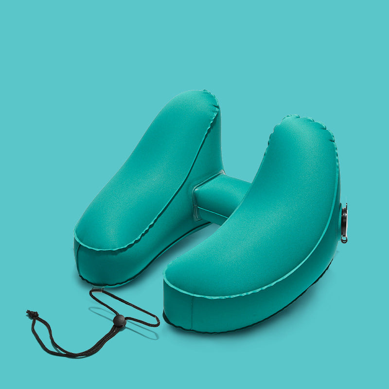Inflatable U-shaped Travel Neck Pillow