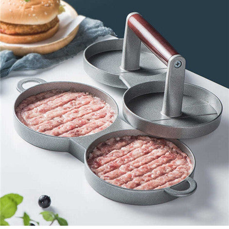 Aluminum Alloy Round Burger Press for Kitchen Use