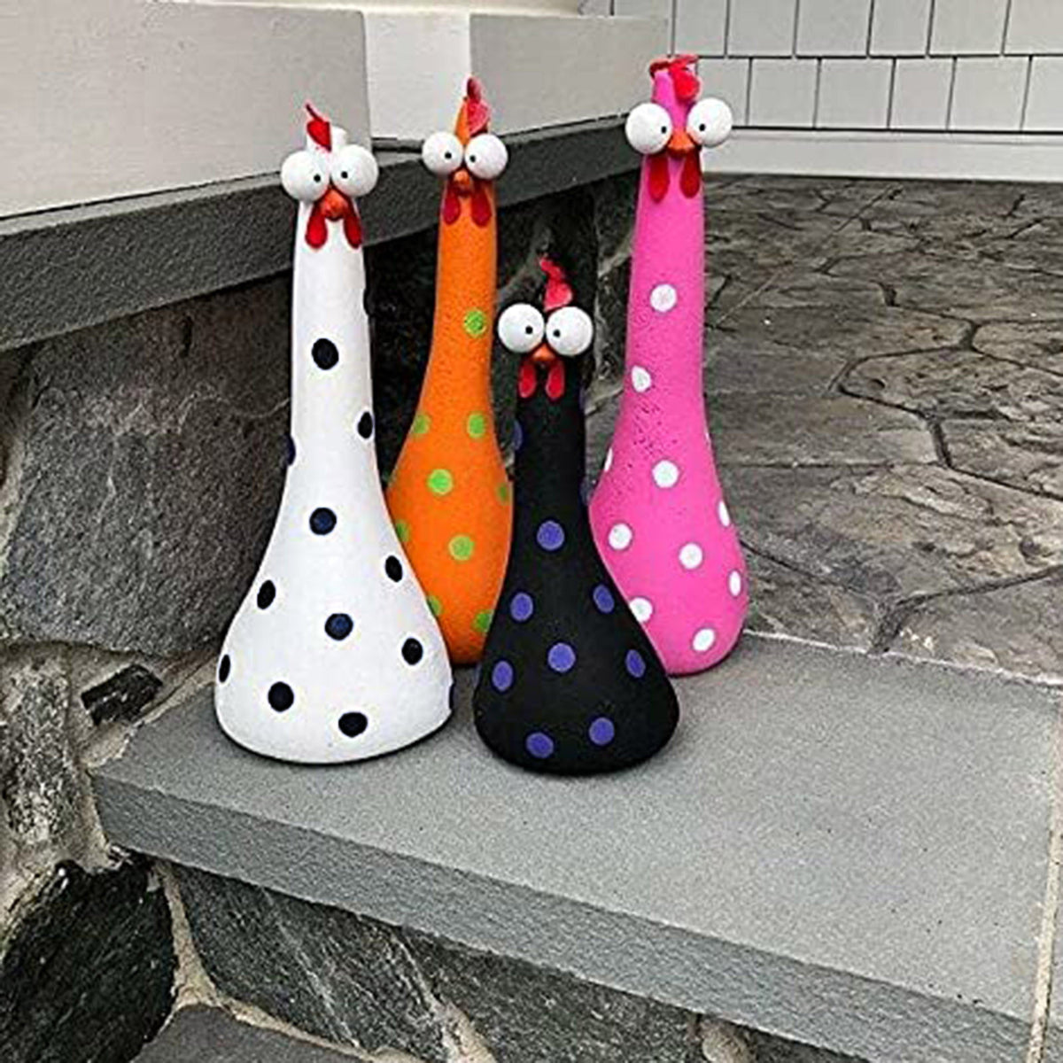 Long Neck Chicken Ornaments for Garden Decoration