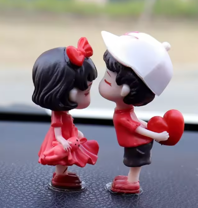 Couples Car Ornaments - Resin Dashboard Figurine for Car Decor
