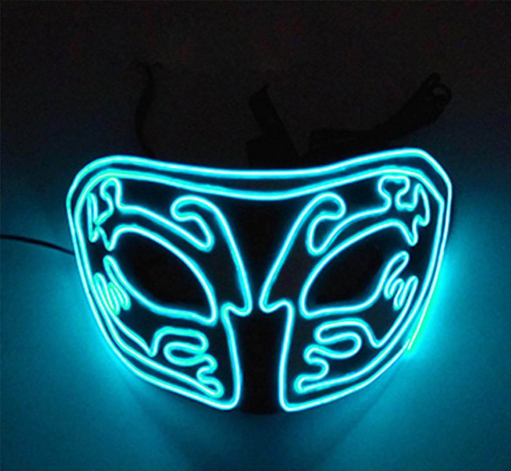 Cold Light EVA Half Face Glow Mask for Holidays