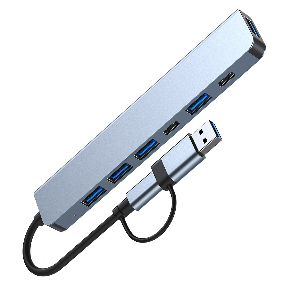 Type-C Docking Station 7-in-1 USB Hub for MacBook, Huawei, and Laptops