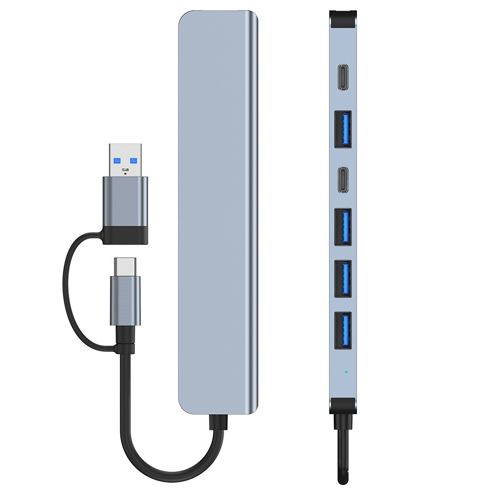 Type-C Docking Station 7-in-1 USB Hub for MacBook, Huawei, and Laptops