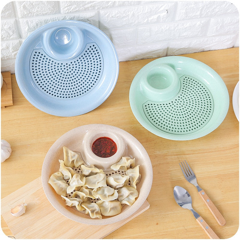 Dumpling Drain Tray - Plastic Serving Dish