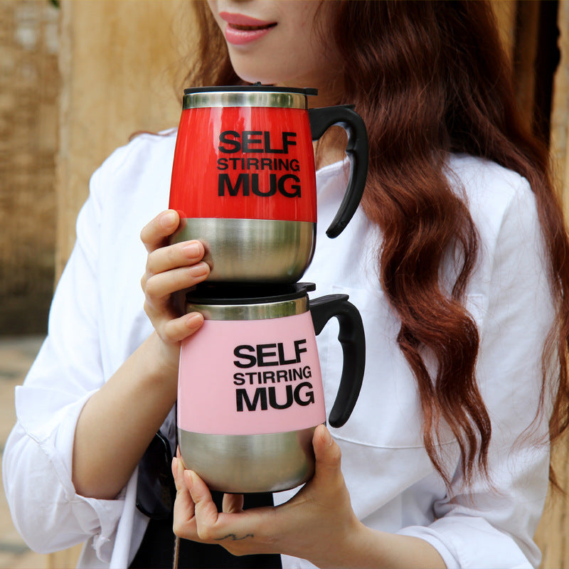 304 Stainless Steel Automatic Stirring Coffee Mug